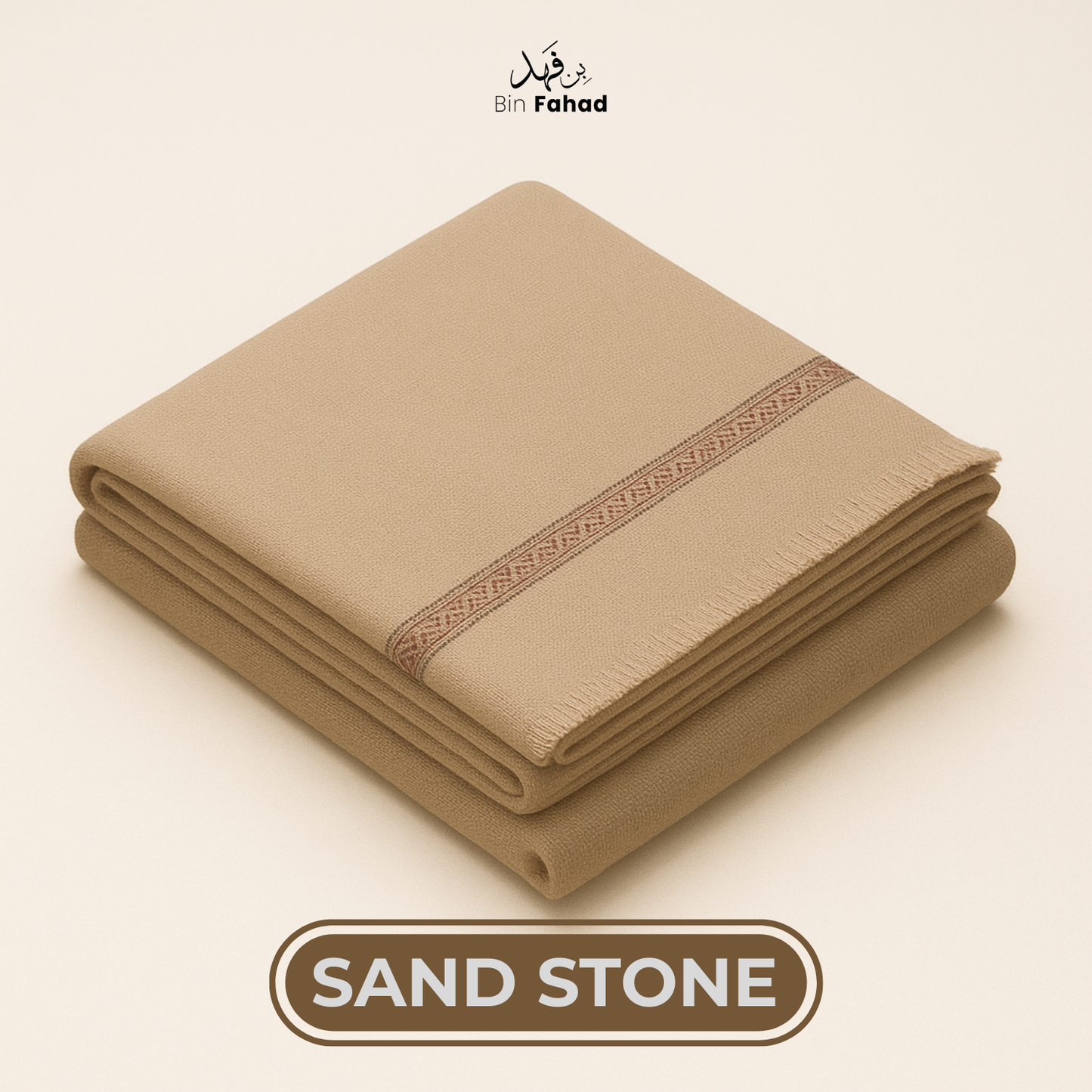 Premium Gents Shawl - Sand Stone