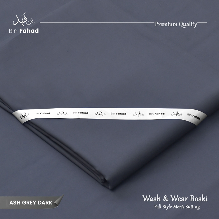 Premium Wash & Wear Winter Boski- Ash Grey Dark