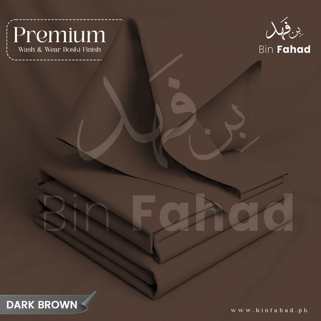 Premium Wash & Wear Boski Finish - Dark Brown