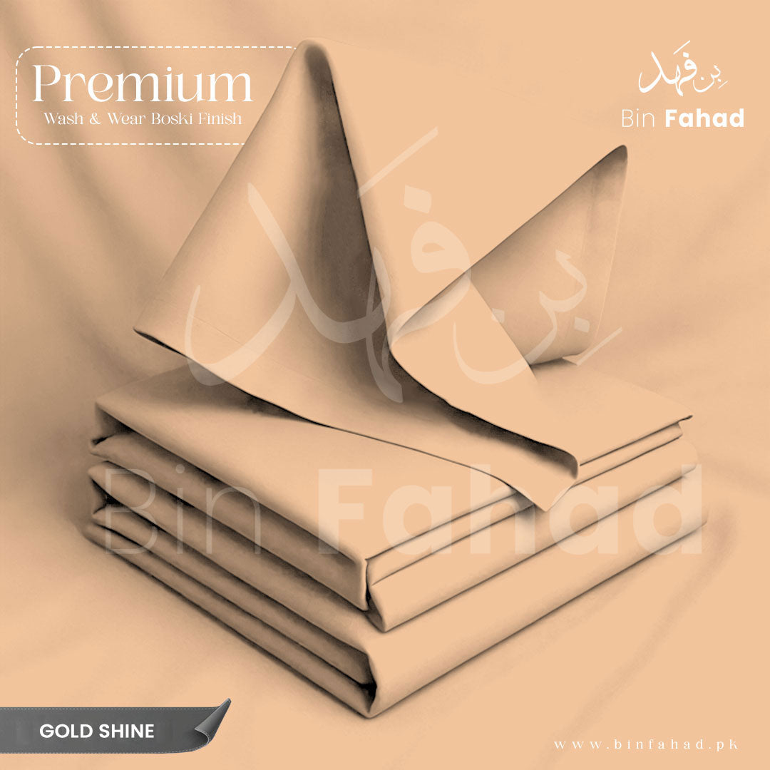 Premium Wash & Wear Boski Finish - Gold Shine