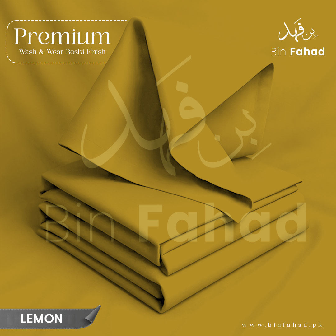 Premium Wash & Wear Boski Finish - Lemon