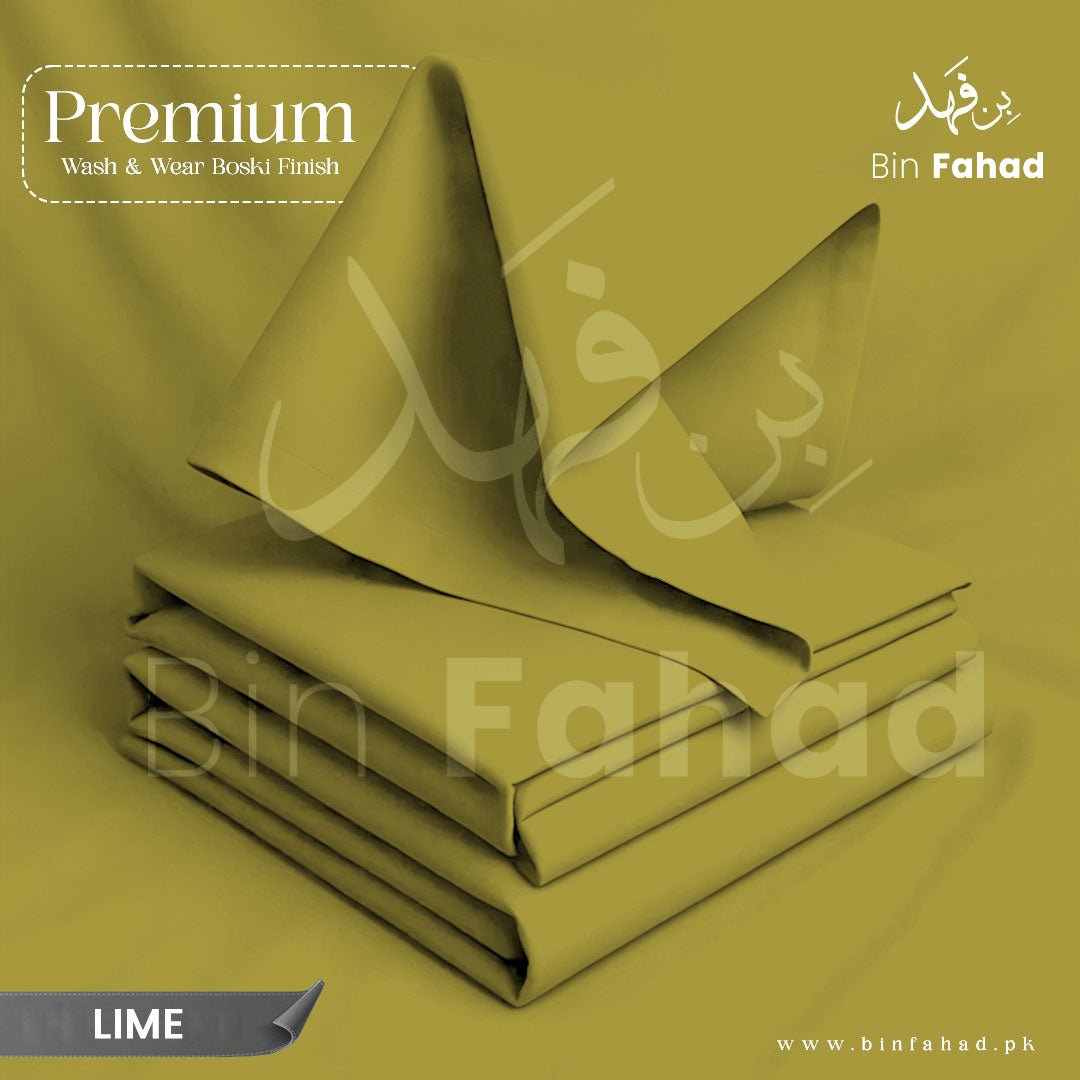 Premium Wash & Wear Boski Finish - Lime
