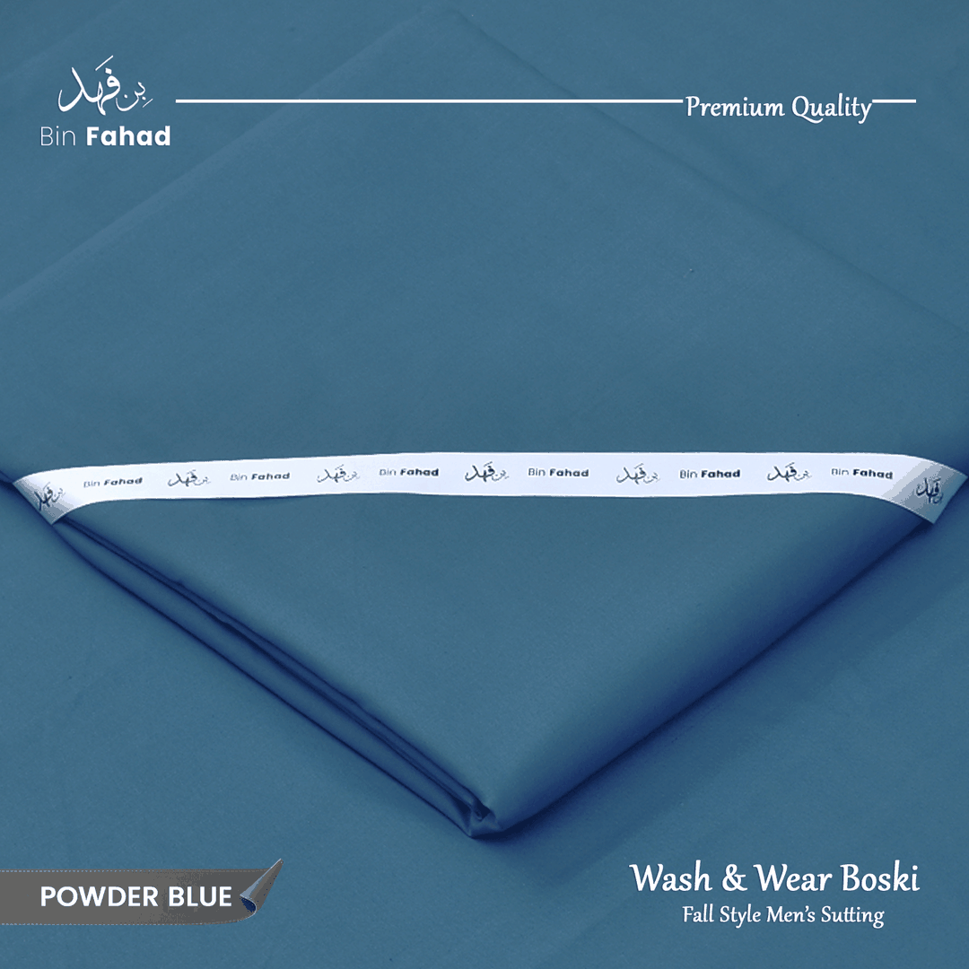 Premium Wash & Wear Winter Boski - Powder Blue