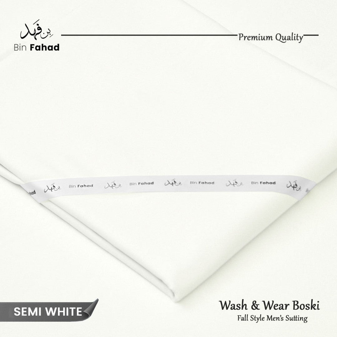 Premium Wash & Wear Winter Boski - Semi White