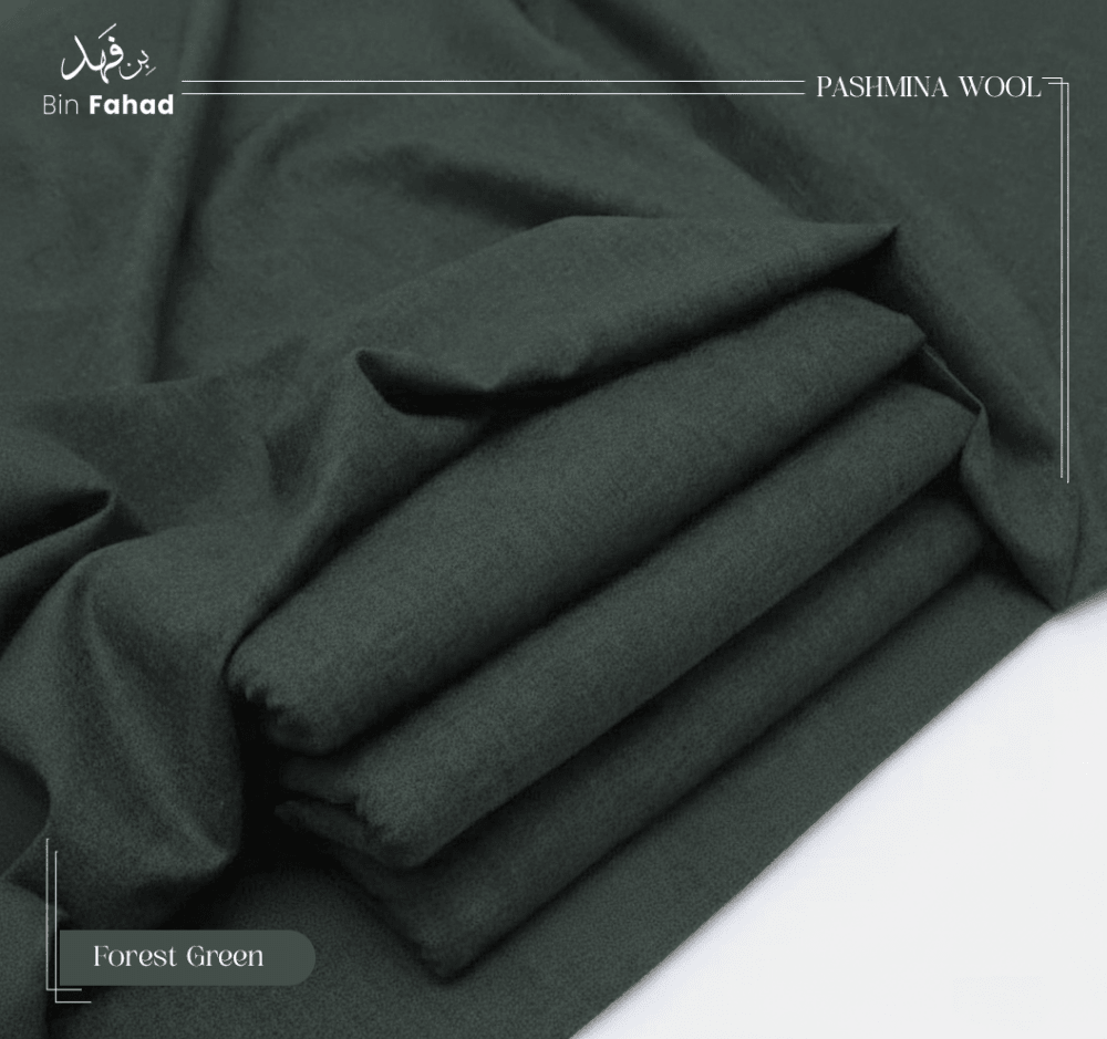 Luxury Winter Wool - Forest Green - Bin Fahad