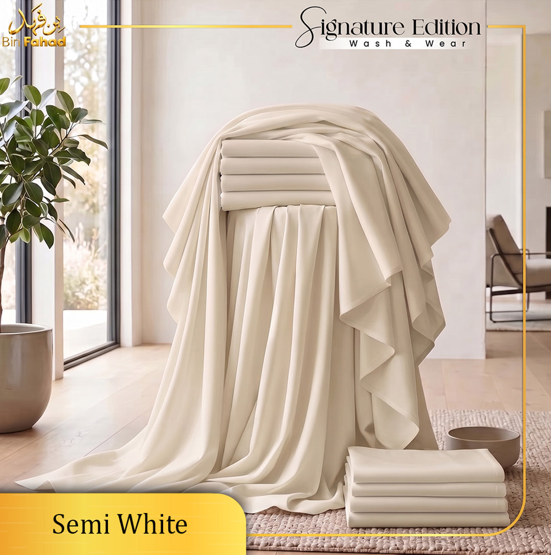 Signature Edition Wash & Wear - Semi White