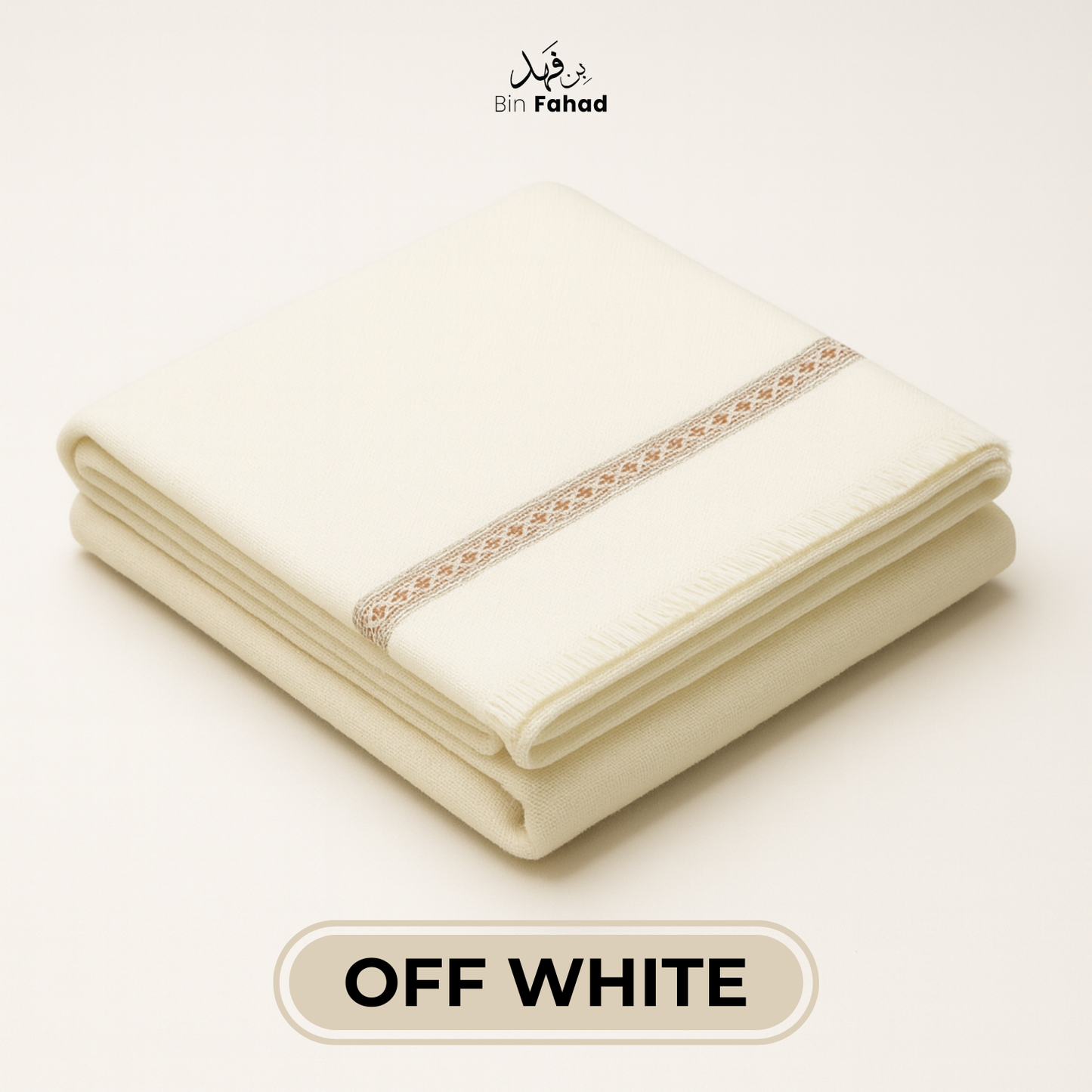 Premium Gents Shawl - Off White