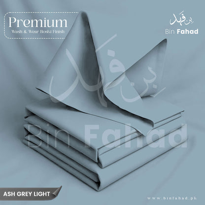 Premium Wash & Wear Boski Finish - Ash Grey Light