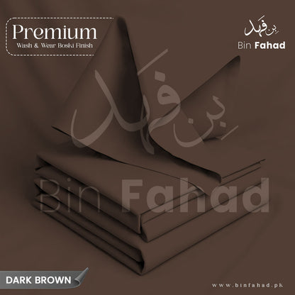 Premium Wash & Wear Boski Finish - Dark Brown