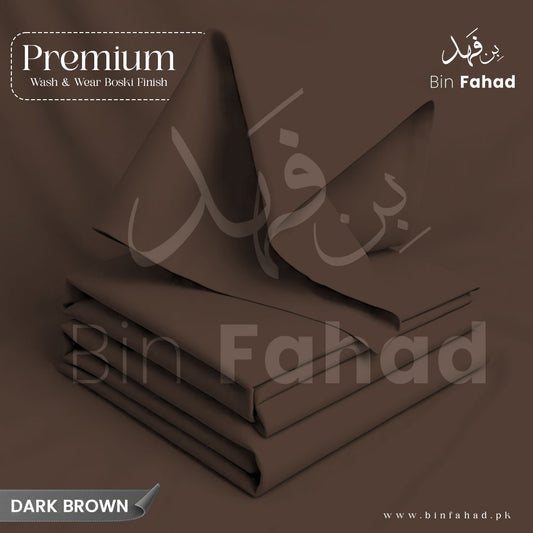 Premium Wash & Wear Boski Finish - Dark Brown