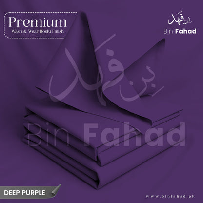 Premium Wash & Wear Boski Finish - Deep Purple