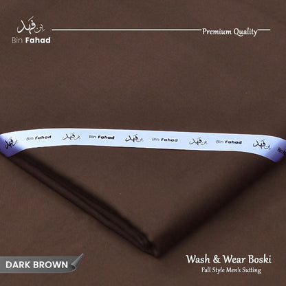 Premium Wash & Wear Boski Finish - Dark Brown