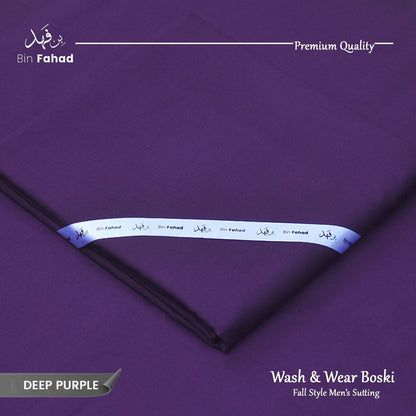 Premium Wash & Wear Boski Finish - Deep Purple