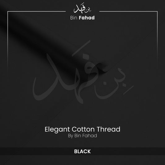 Premium Cotton Fabric - Jet Black