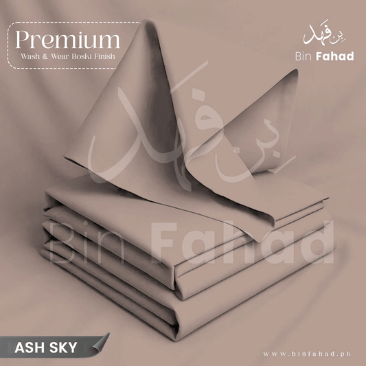 Premium Wash & Wear Boski Finish - Ash Sky