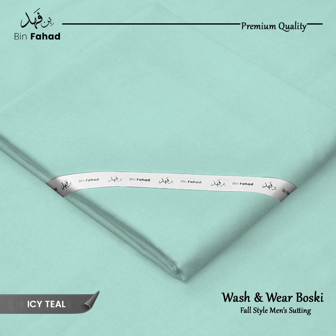 Premium Wash & Wear Boski Finish - Icy Teal