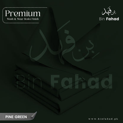 Premium Wash & Wear Boski Finish - Pine Green