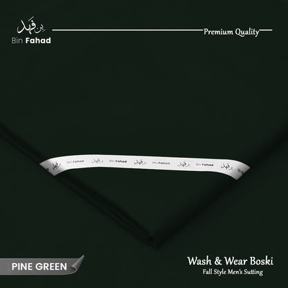 Premium Wash & Wear Boski Finish - Pine Green