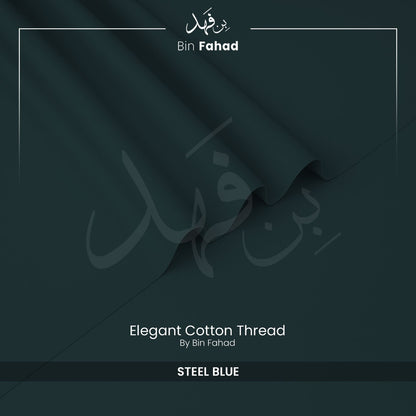 Premium Cotton Fabric - Steel Blue