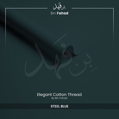 Premium Cotton Fabric - Steel Blue