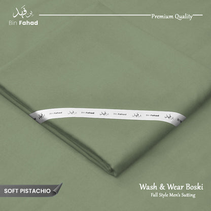 Premium Wash & Wear Boski Finish - Soft Pistachio