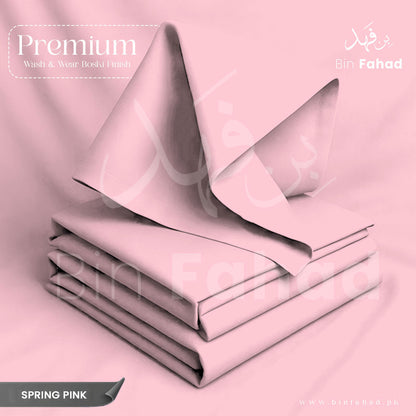 Premium Wash & Wear Boski Finish - Spring Pink