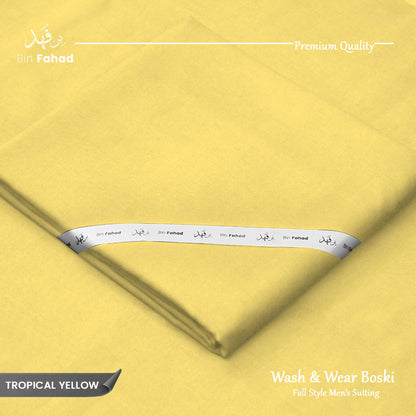 Premium Wash & Wear Boski Finish - Tropical Yellow