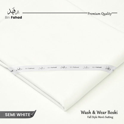 Premium Wash & Wear Boski Finish - Semi White