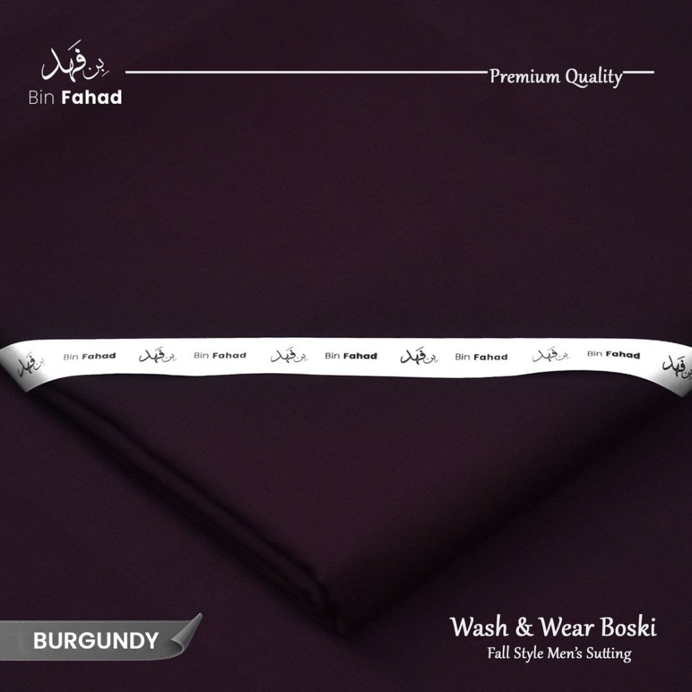 Boski Wash & Wear - Burgundy - Bin Fahad