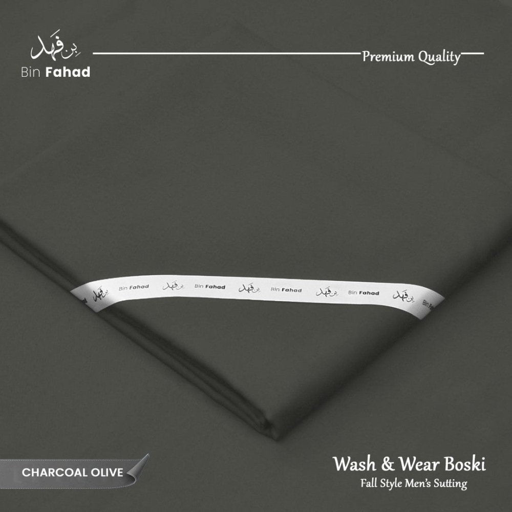 Boski Wash & Wear - Charcoal Olive - Bin Fahad