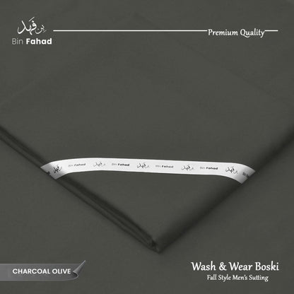 Boski Wash & Wear - Charcoal Olive - Bin Fahad