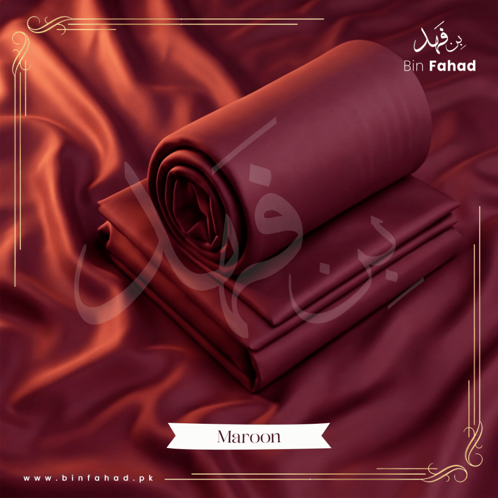 Boski Wash & Wear - Maroon - Bin Fahad