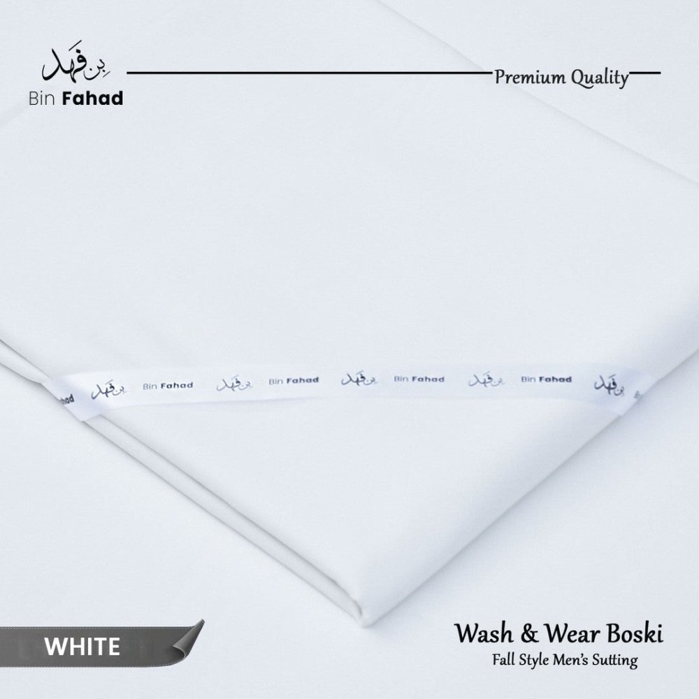 Boski Wash & Wear - White - Bin Fahad