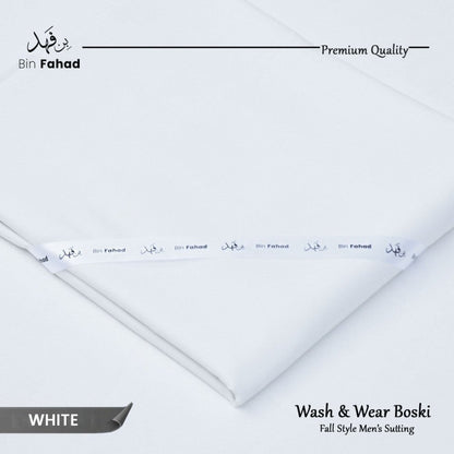 Boski Wash & Wear - White - Bin Fahad