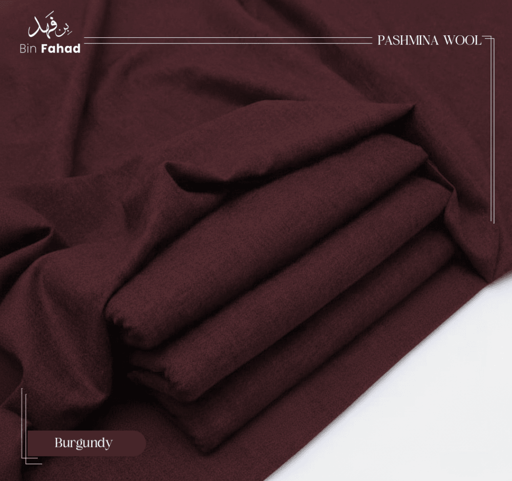 Luxury Winter Wool - Burgundy - Bin Fahad