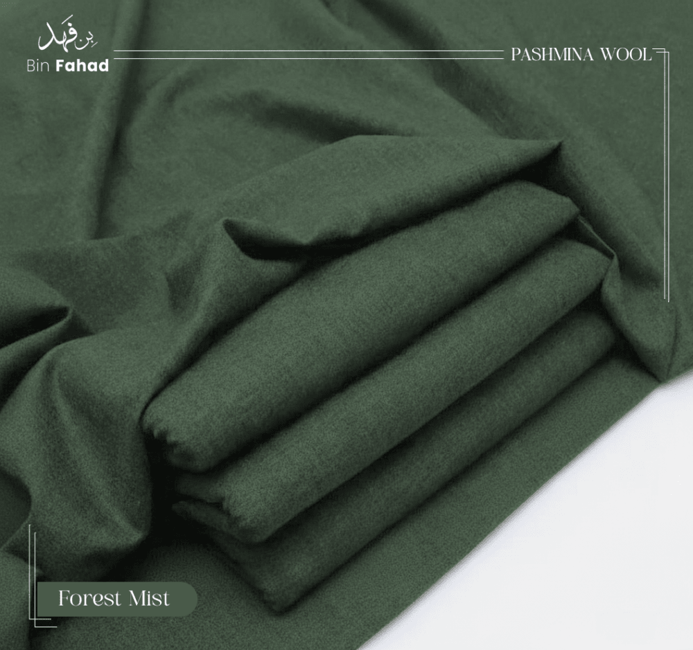 Luxury Winter Wool - Forest Mist - Bin Fahad