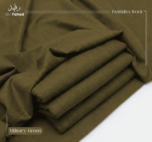 Luxury Winter Wool - Military Green - Bin Fahad