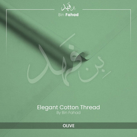Premium Cotton Fabric - Olive - Bin Fahad