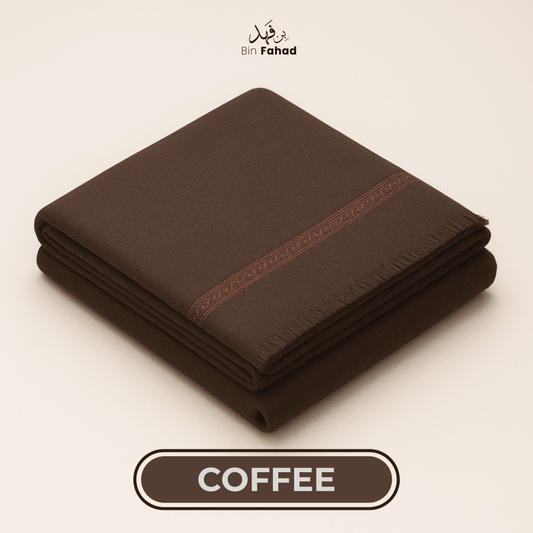 Premium Gents Shawl - Coffee - Bin Fahad