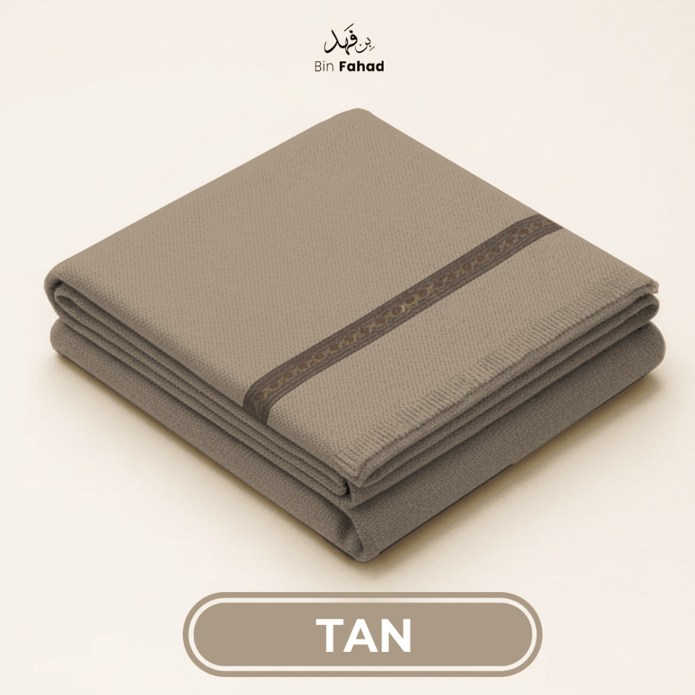 Premium Gents Shawl - Tan - Bin Fahad