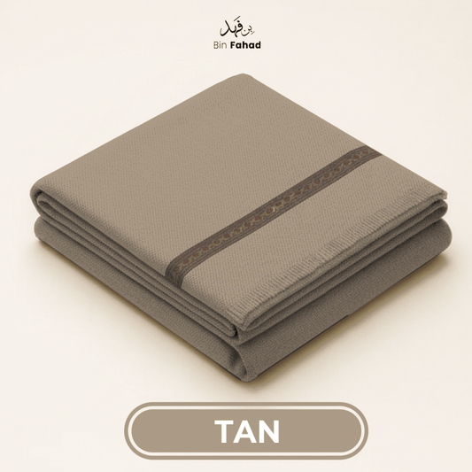 Premium Gents Shawl - Tan - Bin Fahad