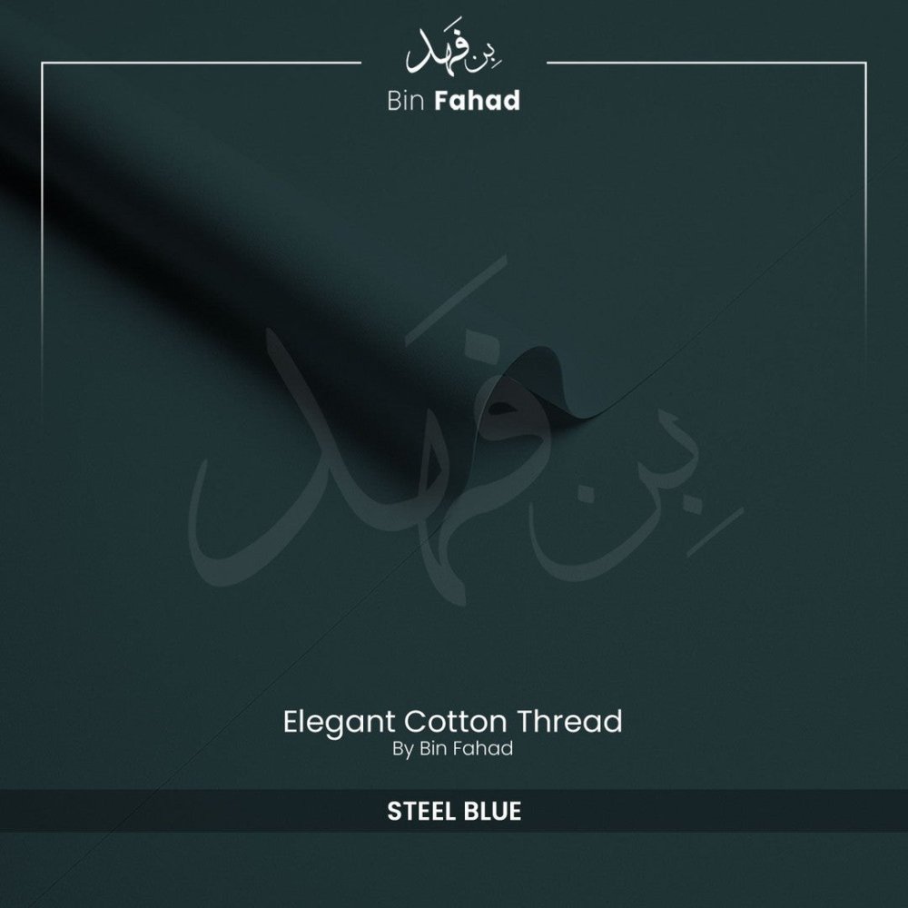 Premium Winter Cotton - Steel Blue - Bin Fahad