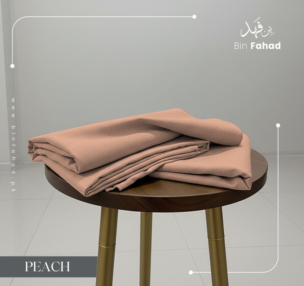 Premium Wool Collection - Peach - Bin Fahad