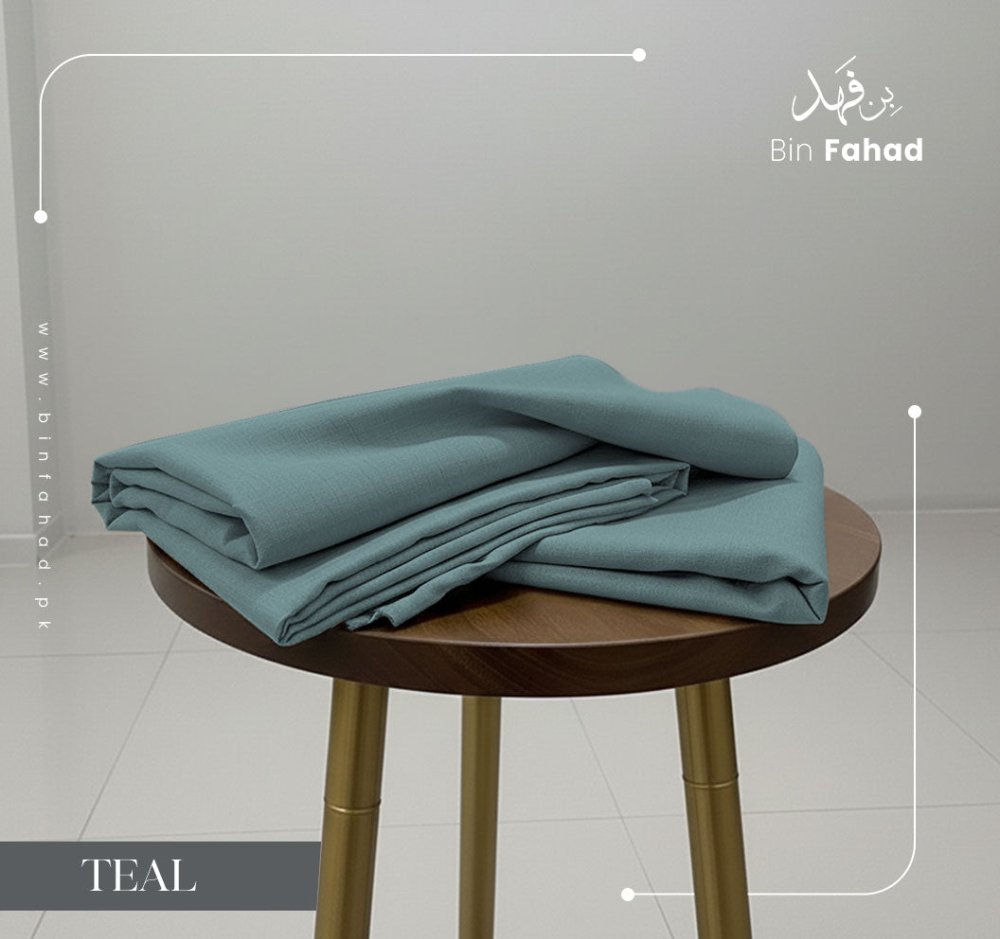 Premium Wool Collection - Teal - Bin Fahad